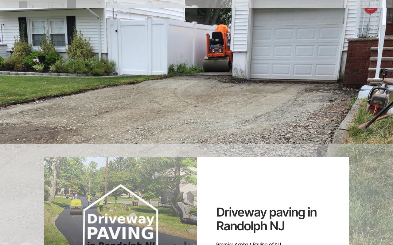 Driveway paving in Randolph NJ